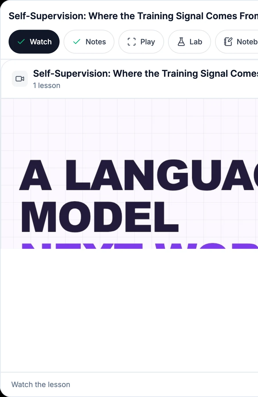 The Learning Atom on a phone with face progress